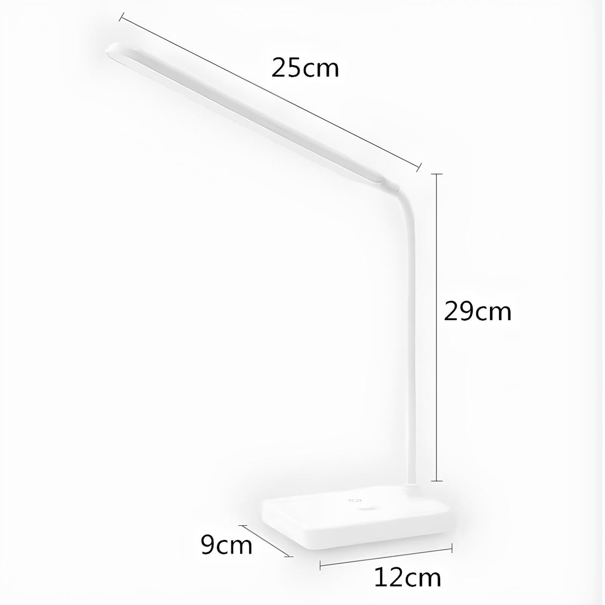 Flexible Arm Desk Lamp | Warm, Natural & Cool White, Dimmable | USB-Rechargeable or Plug-In Power, 6-8 Hour Battery 7
