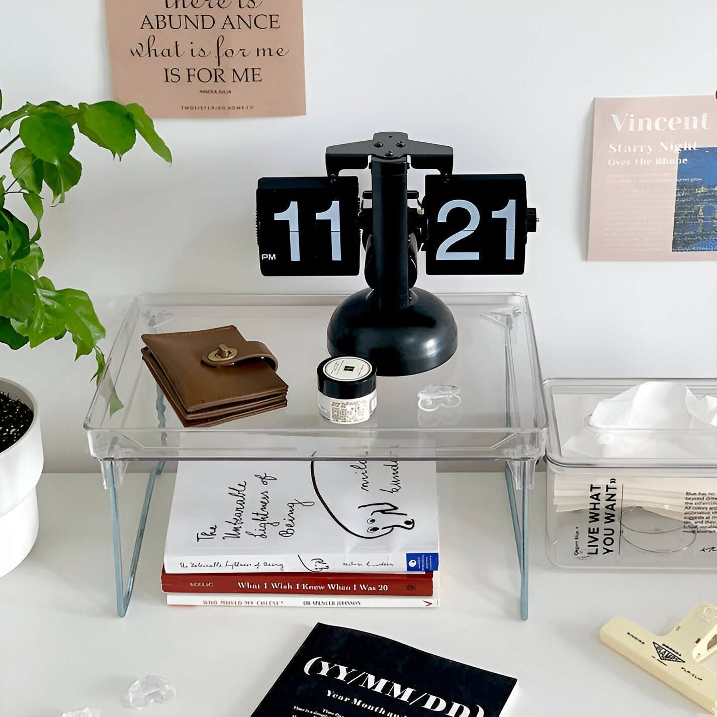 FlipFlow | Automatic Retro Flip Clock – Silent, Minimalist Desk Design