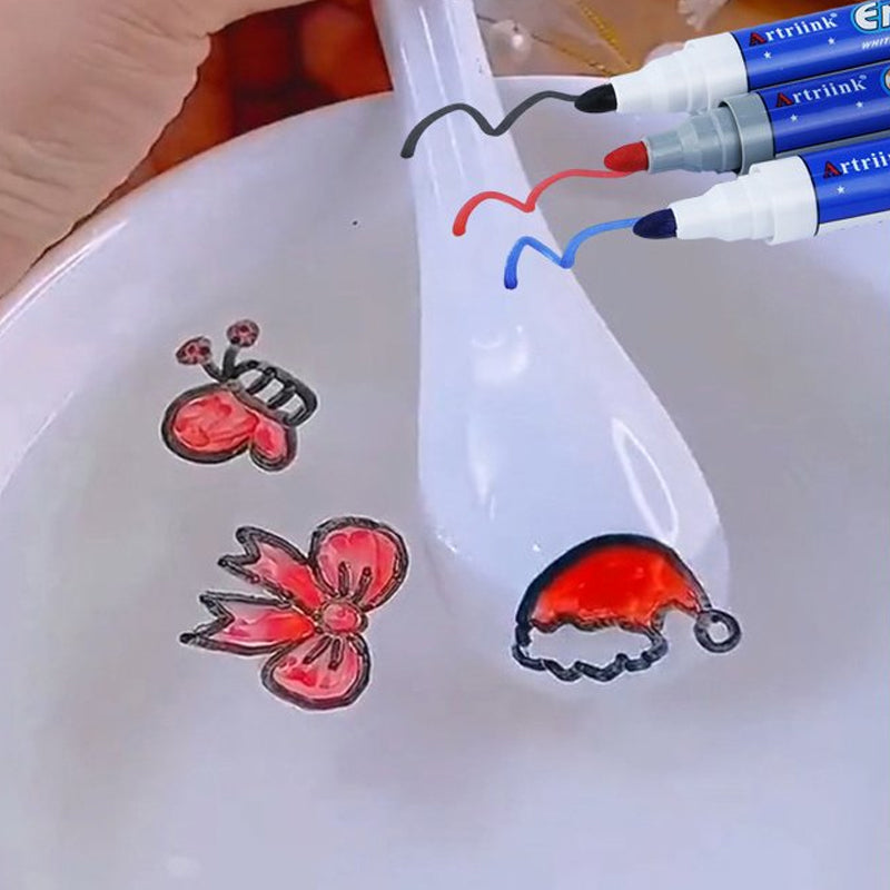 Floating Marker Pen Painting Kit | Draws Shapes That Float on Water | Mess-Free Creative Toy for Kids and Families