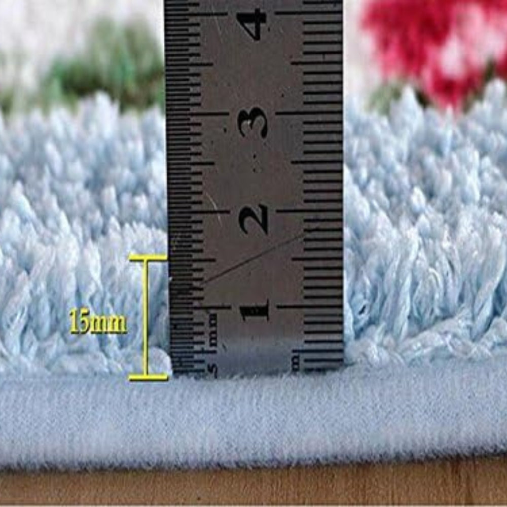FloralNest | Non Slip Bath Mat – Soft Microfibre Floral Design
