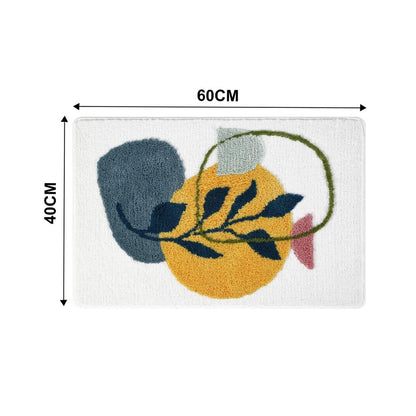 Floral | Non-Slip Bath Mat – Soft Microfiber Design for Bathroom 12