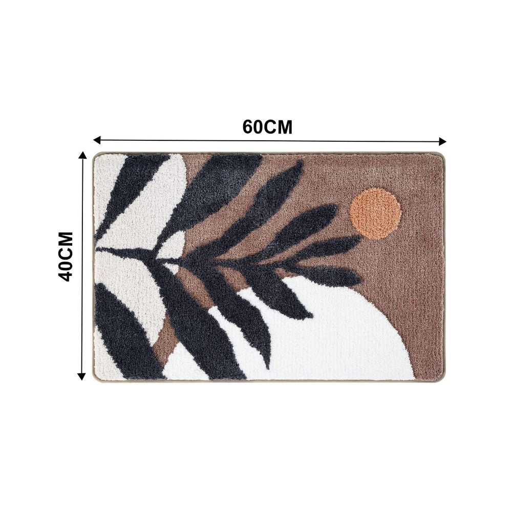 Floral | Non-Slip Bath Mat – Soft Microfiber Design for Bathroom 8