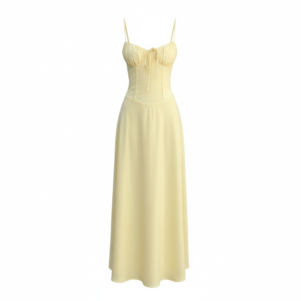 FlowyMax | Women's Maxi Dress - Adjustable Spaghetti Straps for Casual Summer Style