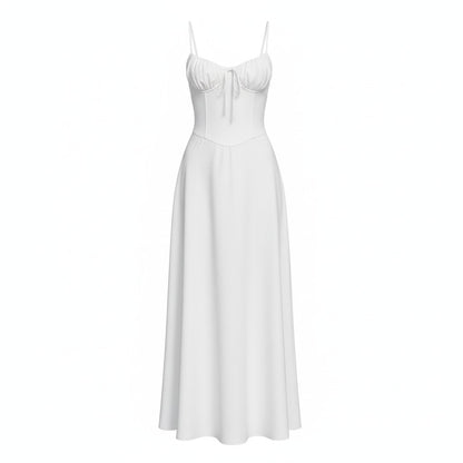 FlowyMax | Women's Maxi Dress - Adjustable Spaghetti Straps for Casual Summer Style
