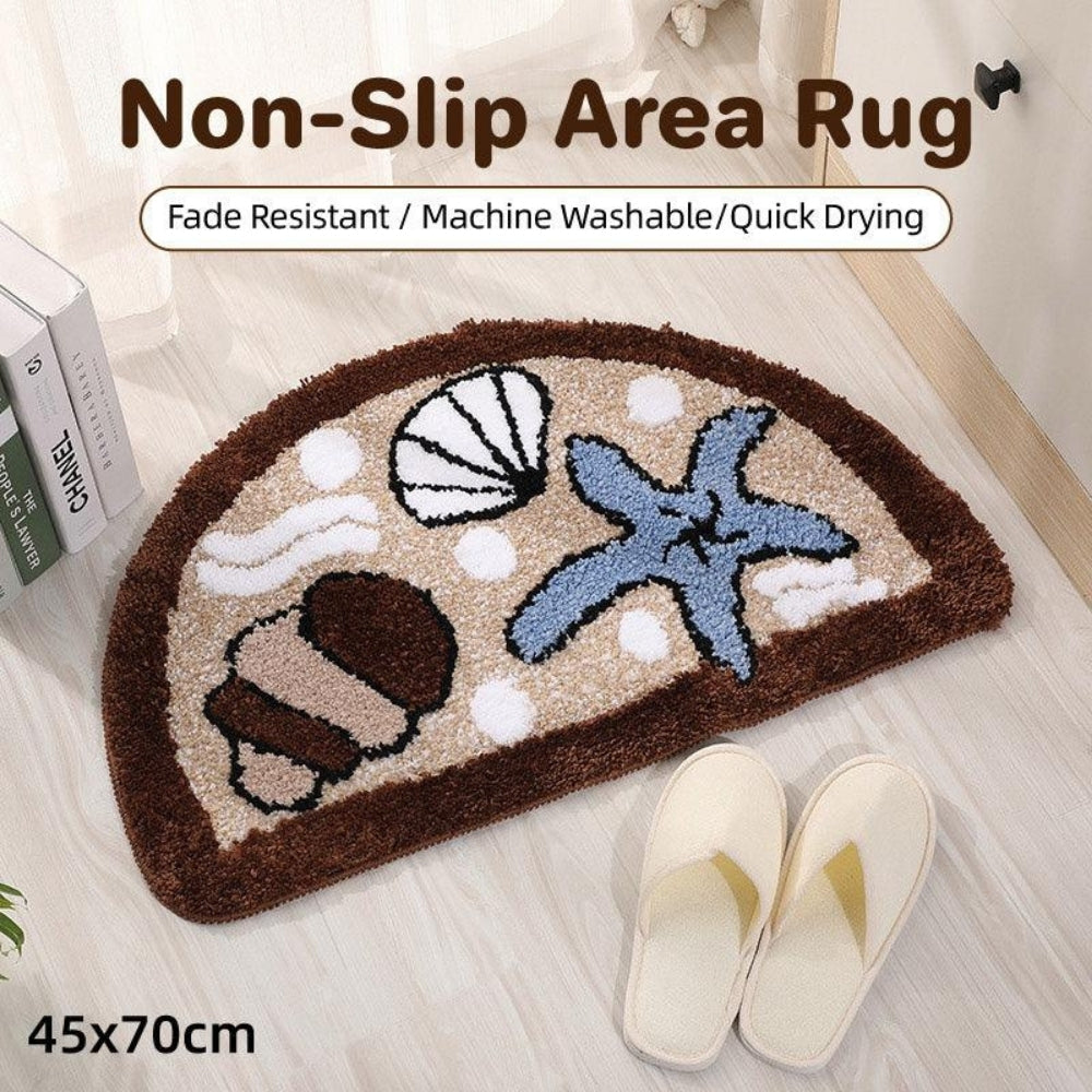 FluffyMat | Non-Slip Bath Mat – Soft Flocking Material, Vibrant Designs 2