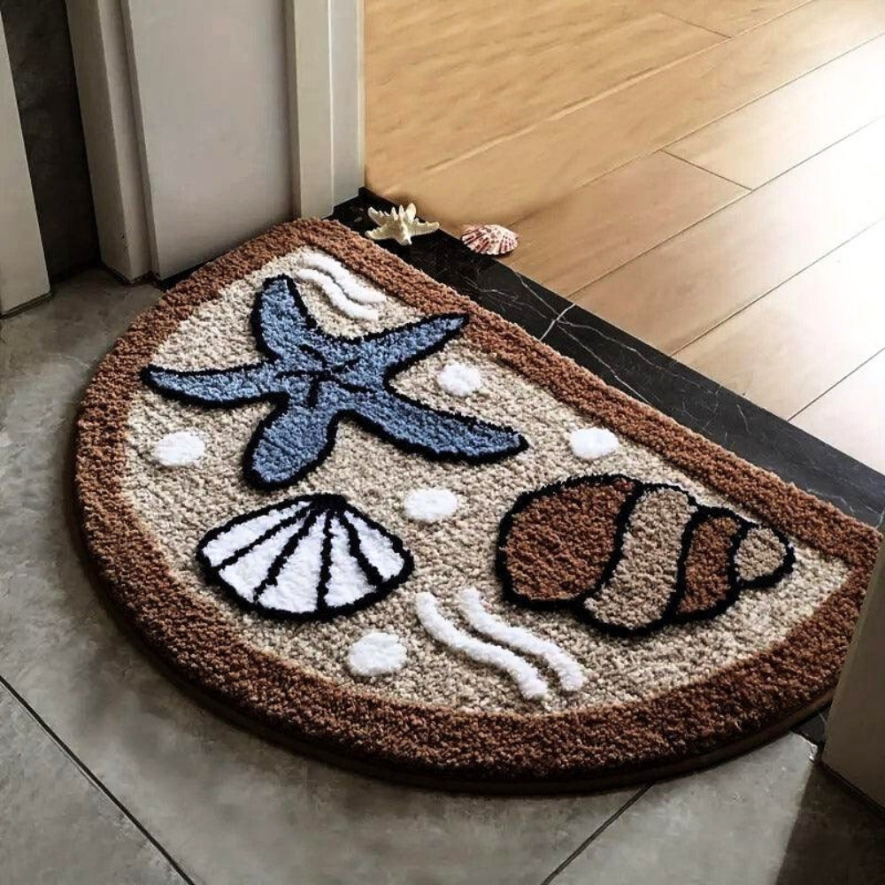 FluffyMat | Non-Slip Bath Mat – Soft Flocking Material, Vibrant Designs 3