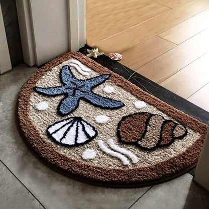 FluffyMat | Non-Slip Bath Mat – Soft Flocking Material, Vibrant Designs 3