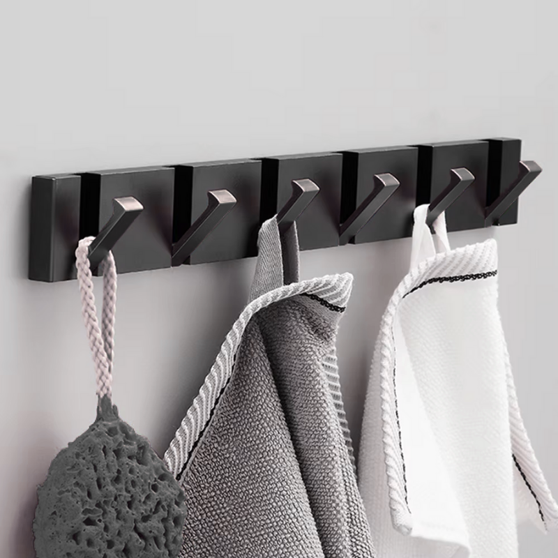 Foldable Wall Coat Hooks – Space Saving Heavy Duty Door & Bathroom Robe Hook 15