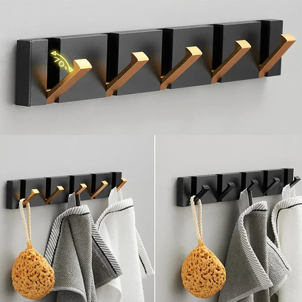 Foldable Wall Coat Hooks – Space Saving Heavy Duty Door & Bathroom Robe Hook 4