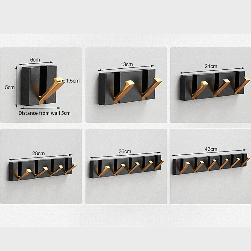 Foldable Wall Coat Hooks – Space Saving Heavy Duty Door & Bathroom Robe Hook 7