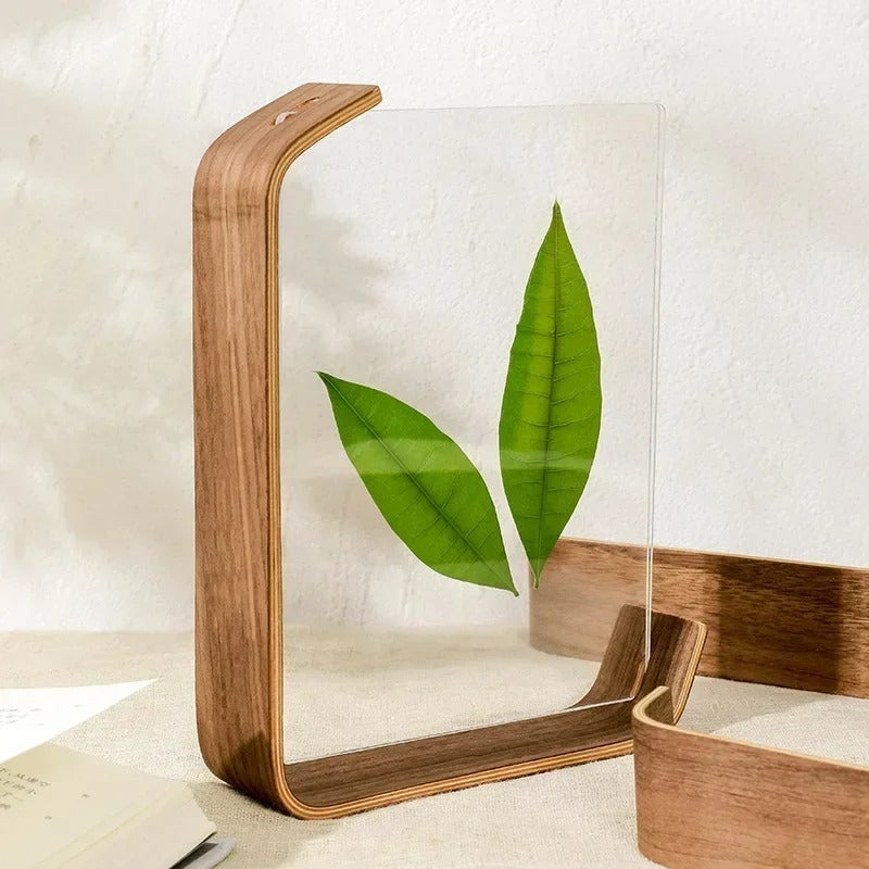 FrameDouble | Acrylic Wood Photo Frame - Double-Sided Display