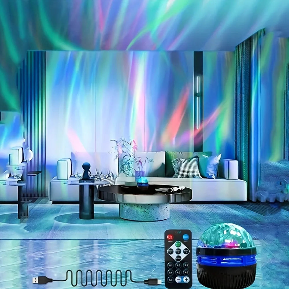 Galaxy Projector Light | 14 Light Effects, Music Sync & Remote Control | USB Powered, 360-Degree Rotation for Bedroom