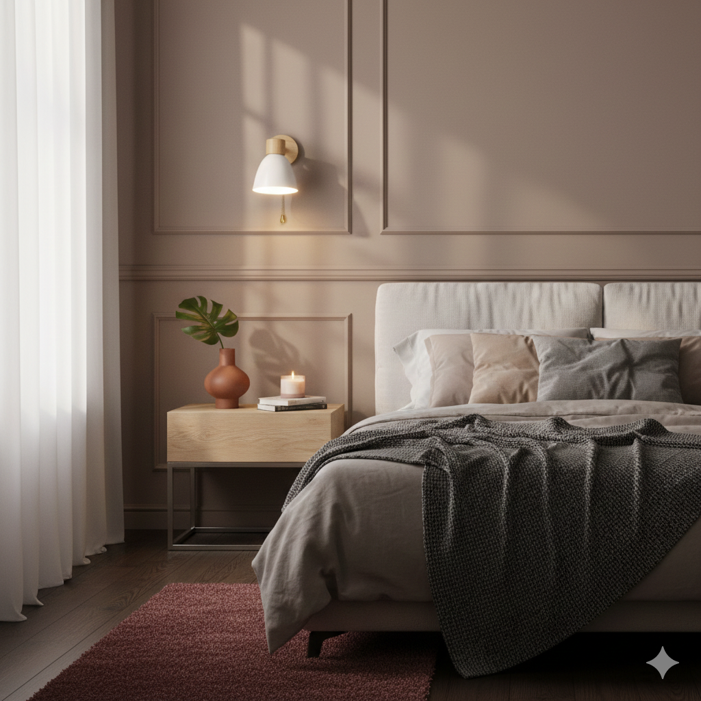 Modern Minimalist Wooden Cone LED Wall Sconce | 1-Light Lasson Living