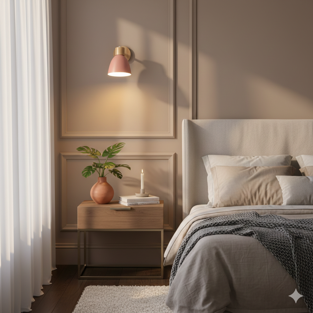 Modern Minimalist Wooden Cone LED Wall Sconce | 1-Light Lasson Living