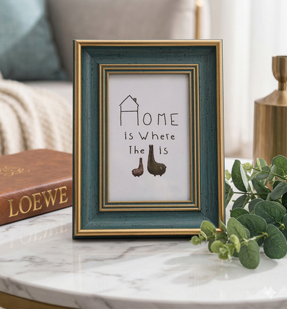 Wooden Photo Frame for Table and Wall - Durable Design in Multiple Sizes