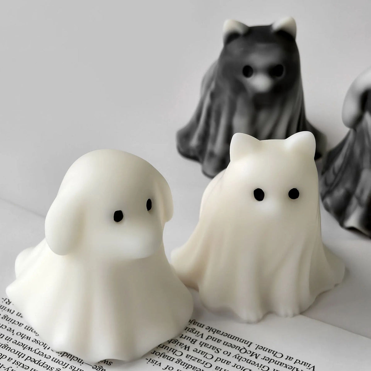 Ghost Candle Silicone Mould | Halloween Decoration Design | Flexible Reusable Mould for Wax, Resin and Soap Crafts