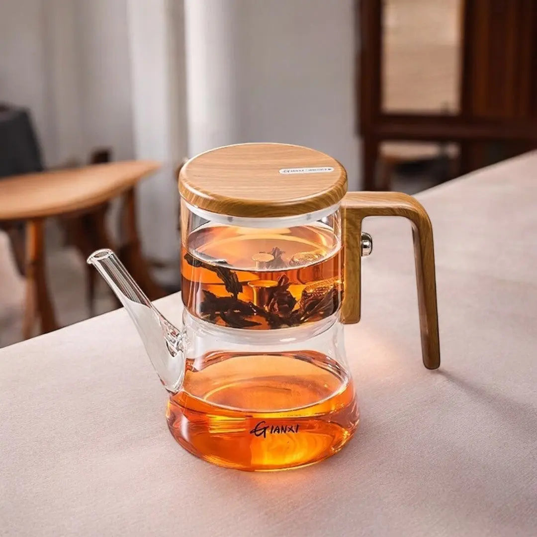 Glass Magnetic Teapot with Infuser | Heat-Resistant Borosilicate Design