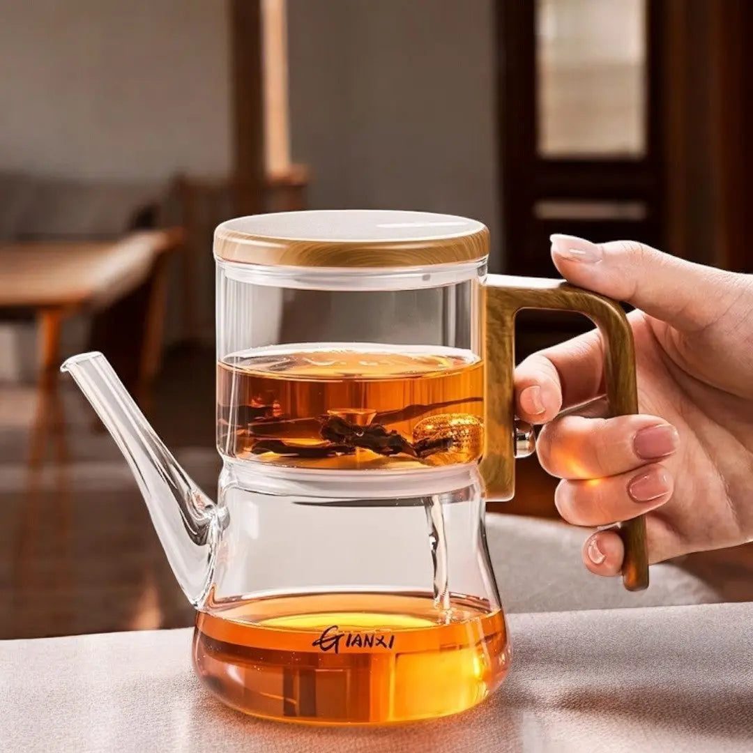 Glass Magnetic Teapot with Infuser | Heat-Resistant Borosilicate Design