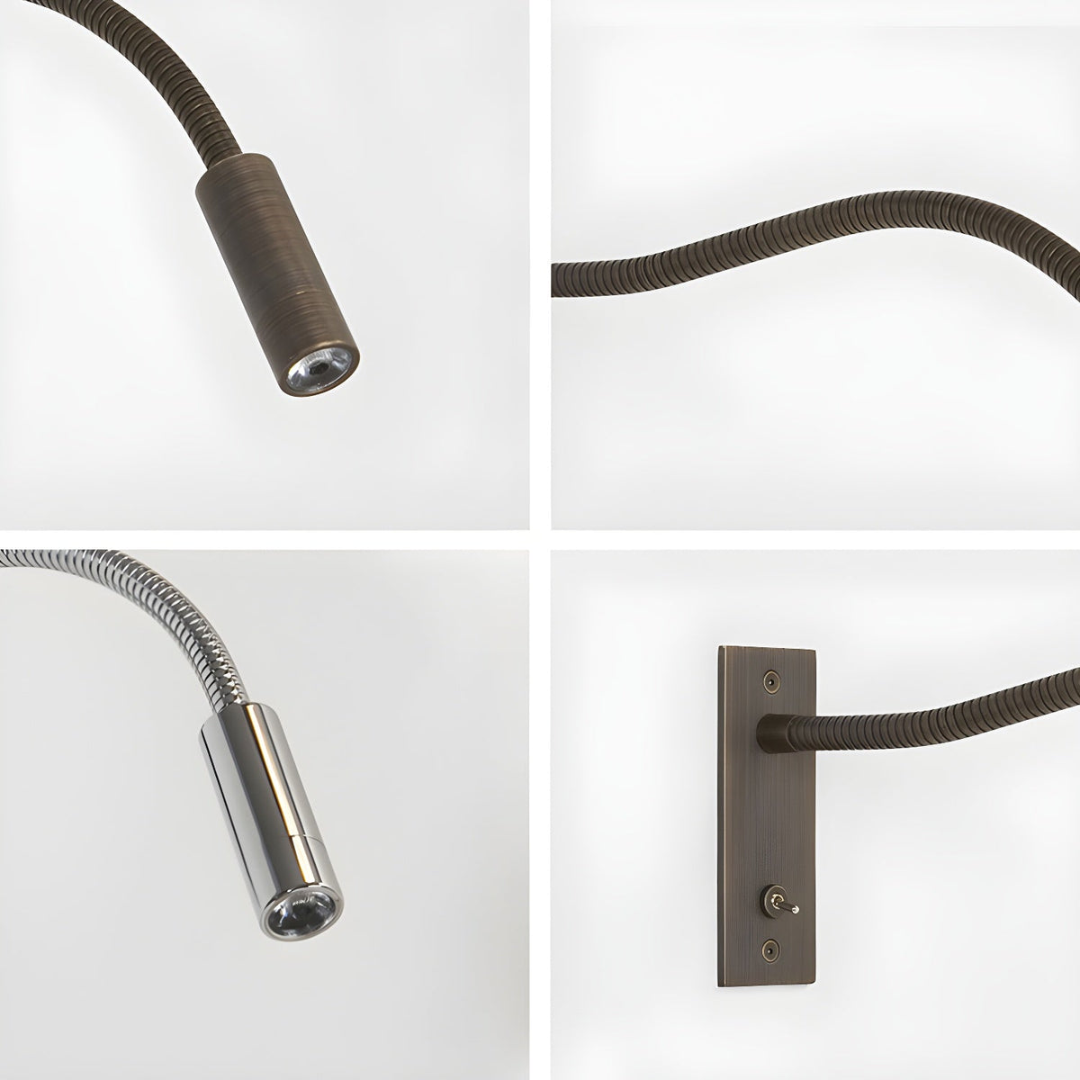 Gooseneck Wall Lamp | Flexible Arm With Toggle Switch