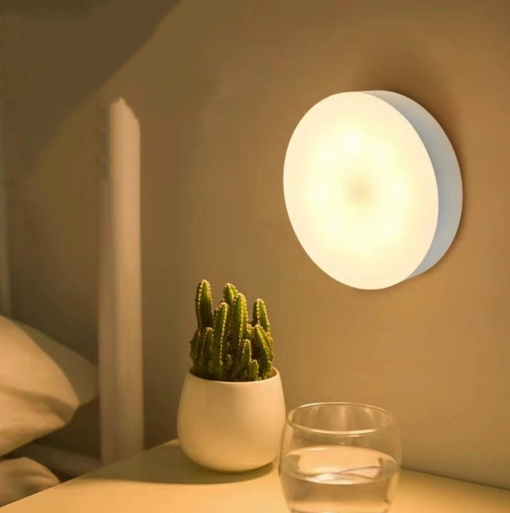 Wireless LED Motion Sensor Light – USB Rechargeable & Magnetic for Wardrobe, Stairs & Hallway