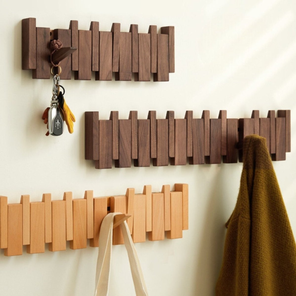 Handcrafted Piano Coat Rack | Unique Wooden Design With Multiple Hooks