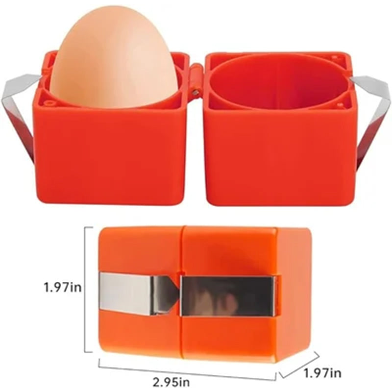 Handheld Egg Separator ABS Plastic | Cracks Shells and Separates Yolks | Works with Duck, Hen and Goose Eggs, Raw or Boiled