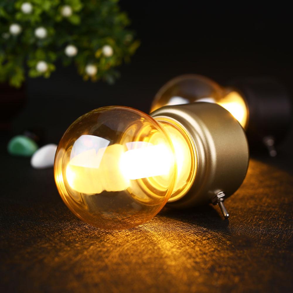 Handheld Retro Desk Lamp, USB Rechargeable | ABS and Glass, 11 x 7 x 6 cm | Gold or Black, 12 Hour Battery Life