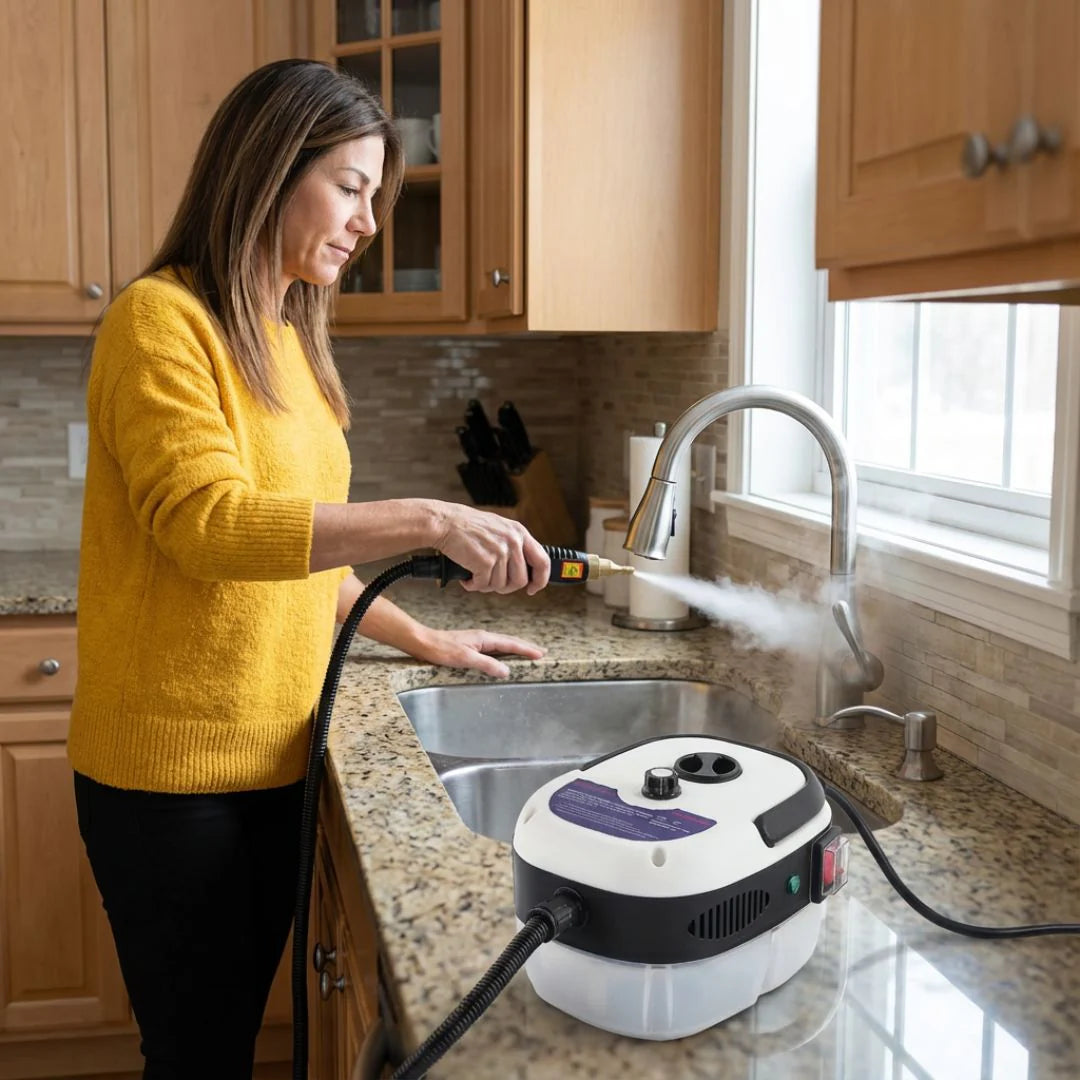 Handheld Steam Cleaner – High Temperature Steam | Portable Cleaning Machine for Grease & Grime Removal 0