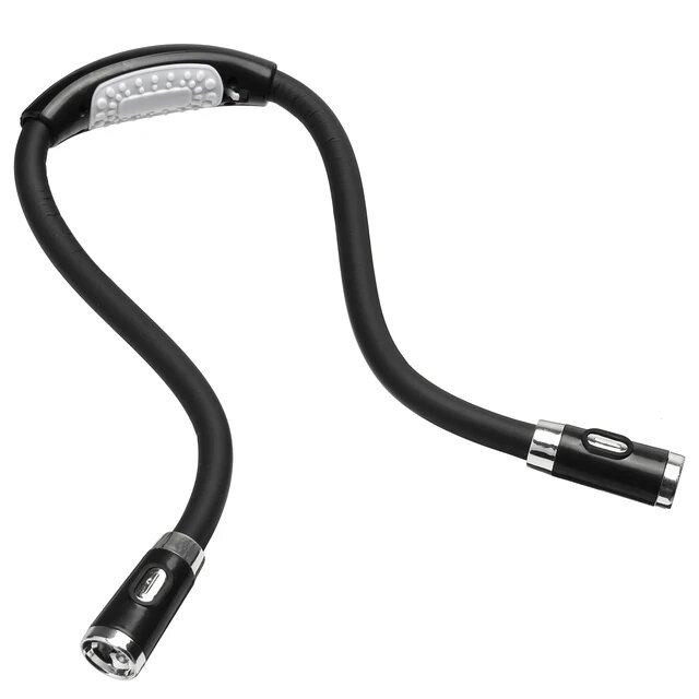 Hands-Free LED Neck Reading Light | Flexible Flex-Neck Design | Battery-Powered, Non-Disturbing Book Light for Bedtime Reading