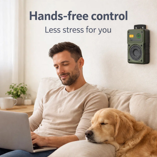 Hands-Free Automatic Bark Control | Continuous Ultrasonic Silencer for Day & Night Home Use 3