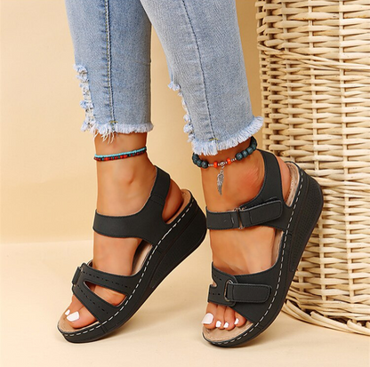 Hanna | Women's Lightweight Orthopedic Sandals - Breathable Vegan Leather Design 1