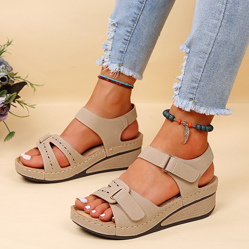 Hanna | Women's Lightweight Orthopedic Sandals - Breathable Vegan Leather Design 8