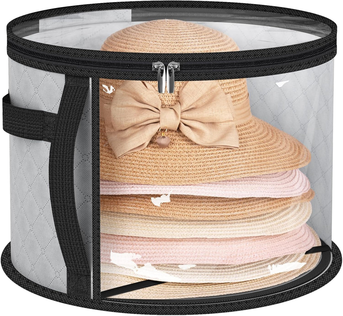 Hat Storage Case | Clear Front Panel, Side Carry Handle