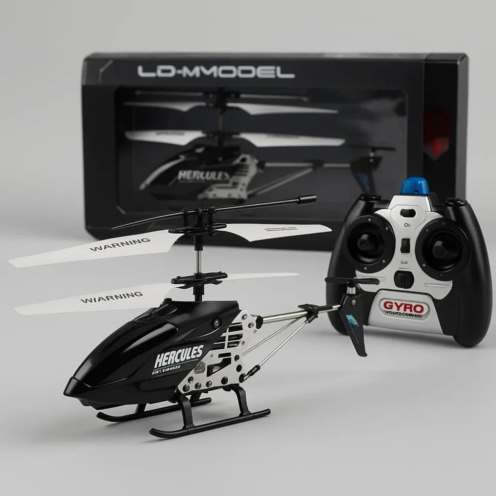 Hercules Unbreakable 3.5CH RC Helicopter Mini RC Helicopter with Gyro Crimson 10