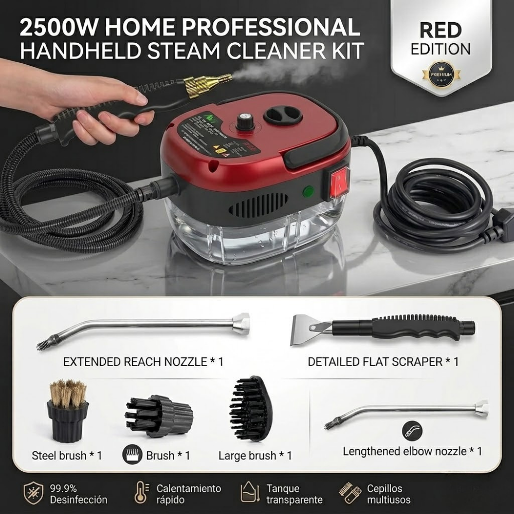 High Pressure Steam Cleaning Tool | All-in-One SteamMaster