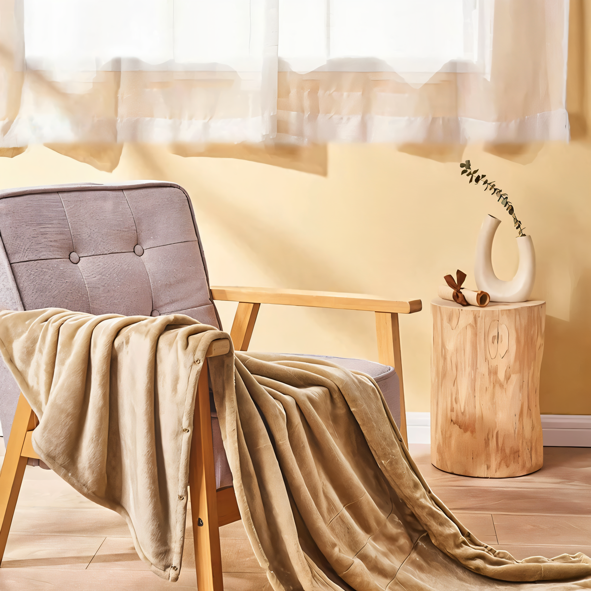 Electric USB Heated Blanket Polyester | Plug Into Powerbanks, Laptops or Car Sockets | Soft Fast-Warming Throw 2