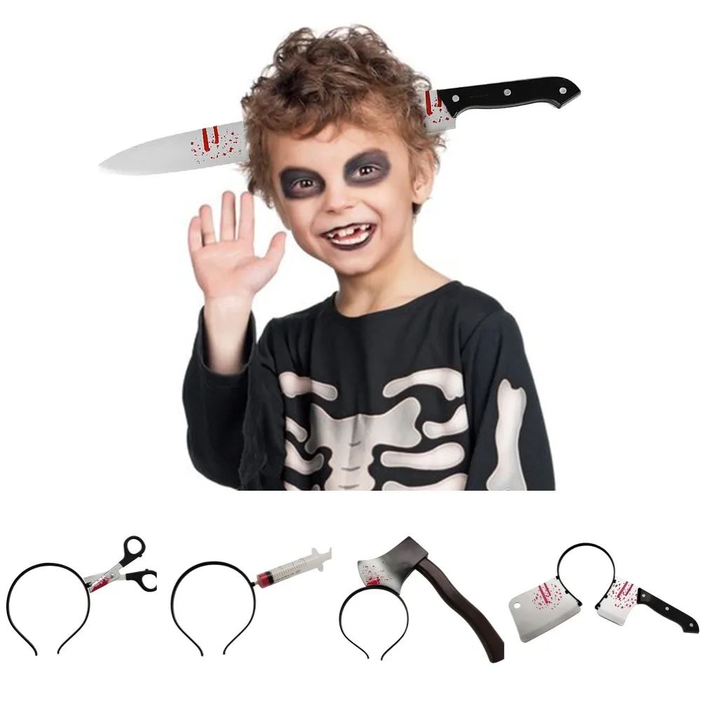 Horror Weapon Headband | Realistic Fake Injury Illusion