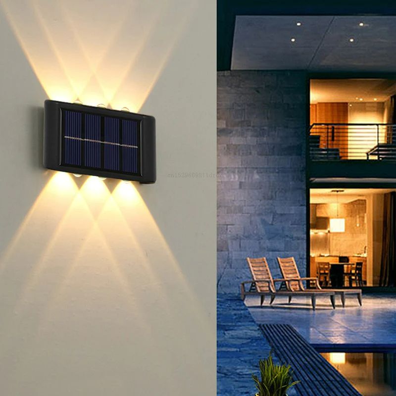 IllumiSun | Solar Lights Outdoor Wall Lamp – Up and Down Lighting
