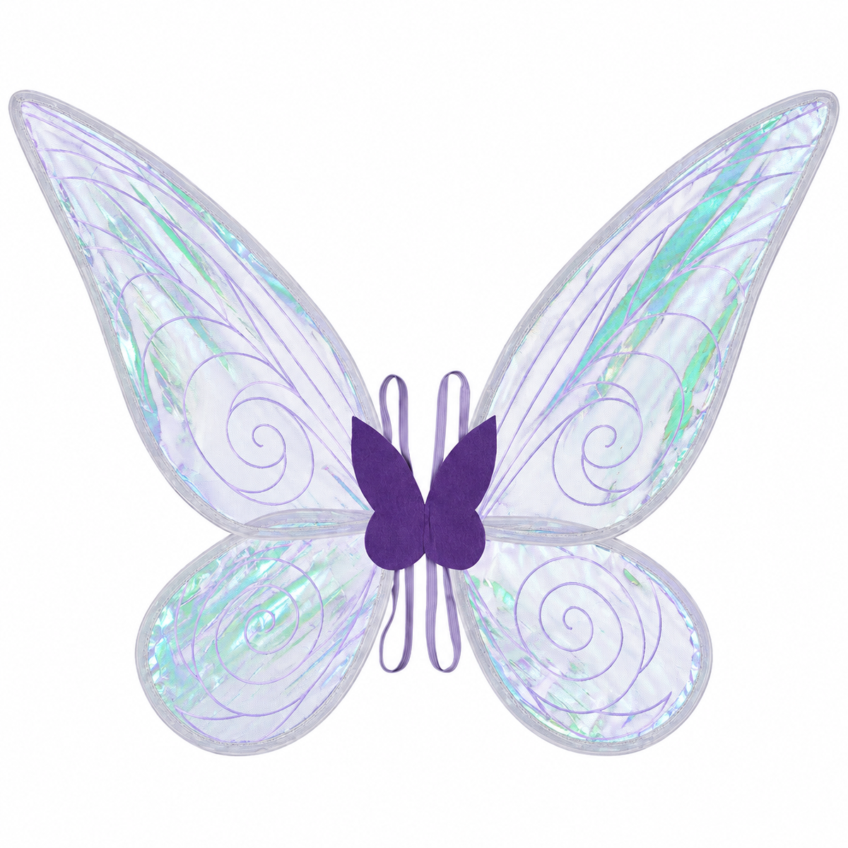 Butterfly Fairy Wings Costume | Sparkling Translucent Design for Parties | Lightweight Polyester, Fits Dresses and Skirts