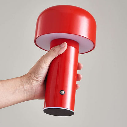 Italian | Cordless LED Table Lamp – Dimmable Mushroom Design 8
