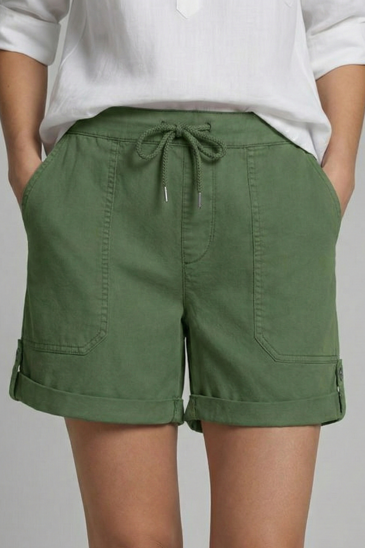 Jasmine | Women's Casual Shorts – Adjustable Drawstring & Pockets 11