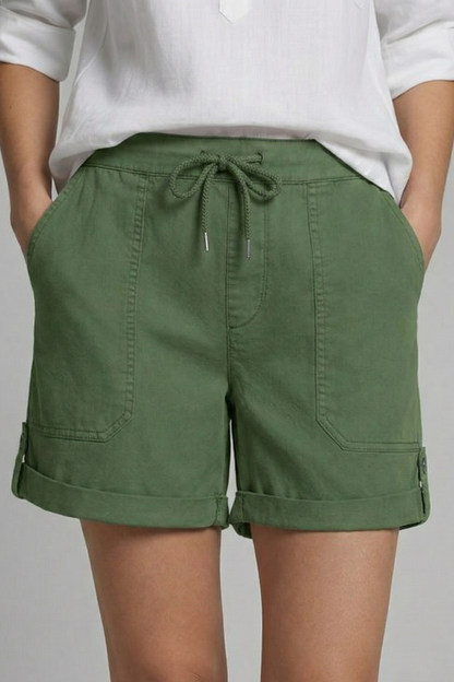 Jasmine | Women's Casual Shorts – Adjustable Drawstring & Pockets 11