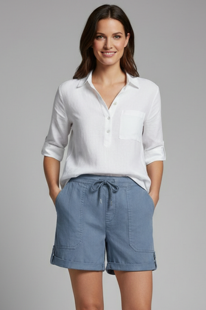 Jasmine | Women's Casual Shorts – Adjustable Drawstring & Pockets 2