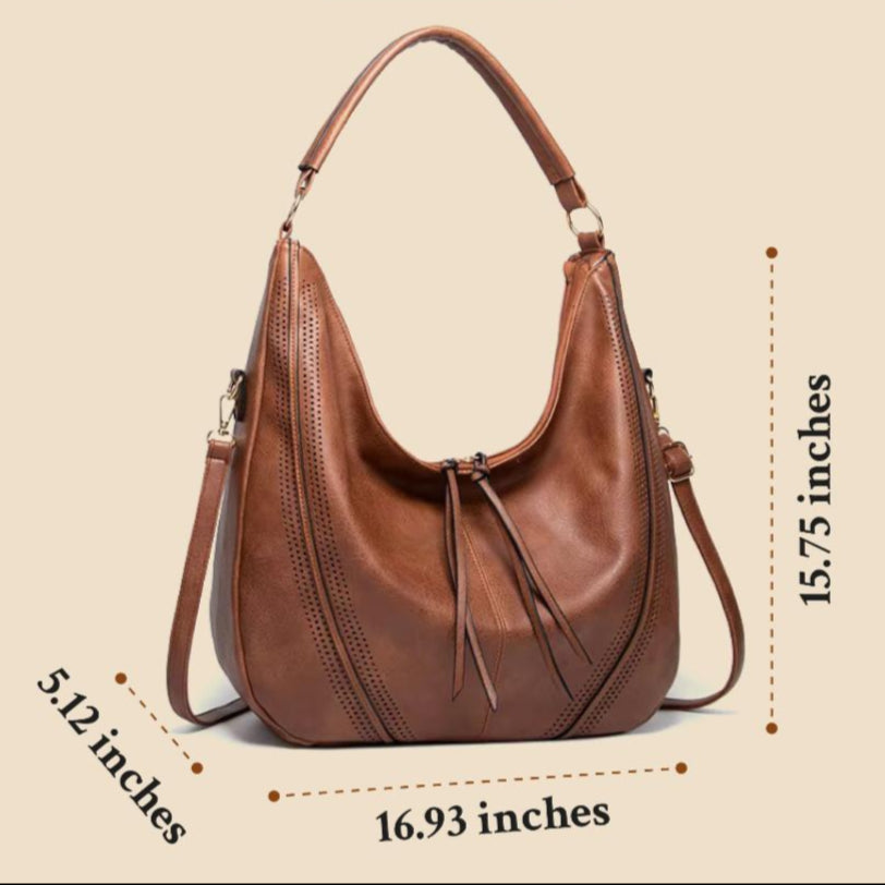 Jean | Vegan Leather Hobo Bag – Slouchy Design With Adjustable Strap