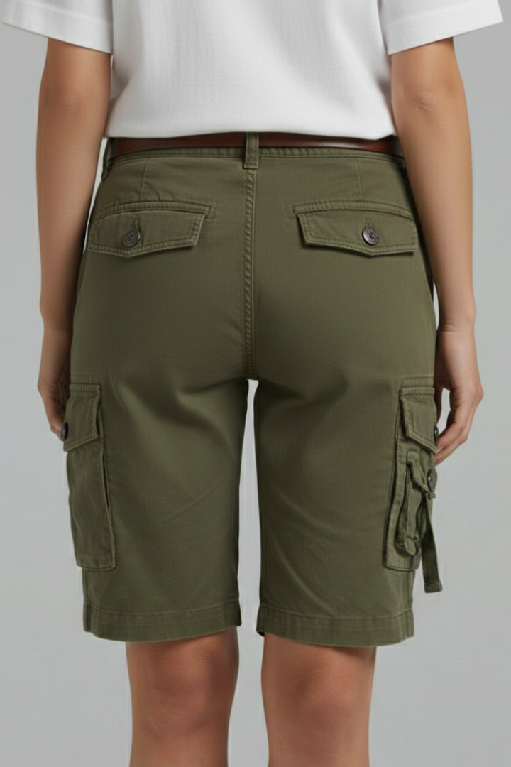Jenna | Women's Cargo Shorts – 100% Cotton With Utility Pockets 5