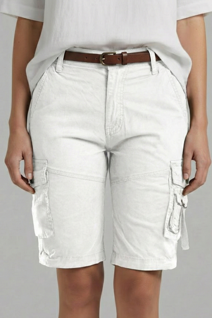 Jenna | Women's Cargo Shorts – 100% Cotton With Utility Pockets 6