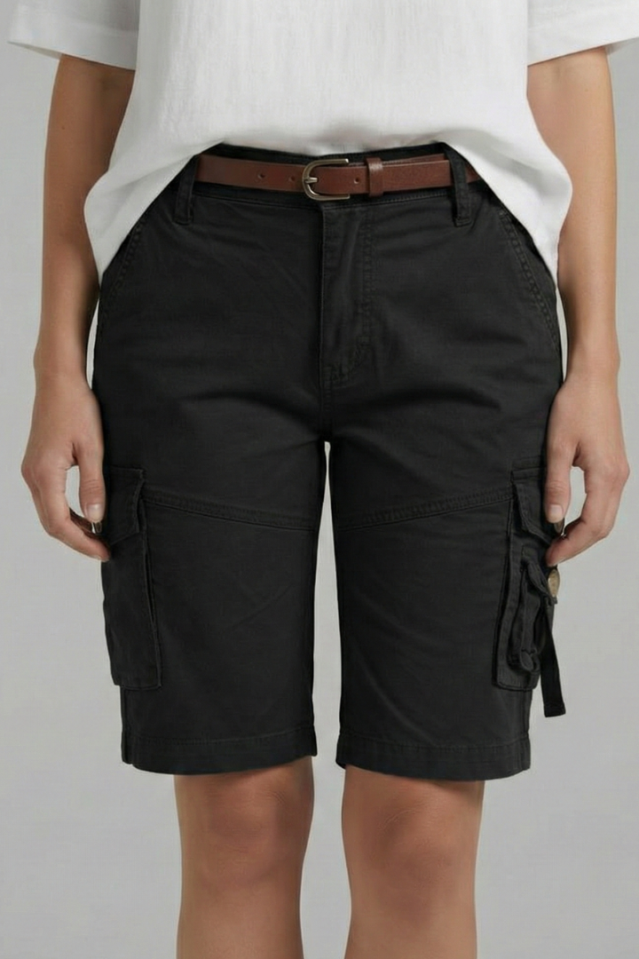 Jenna | Women's Cargo Shorts – 100% Cotton With Utility Pockets 7
