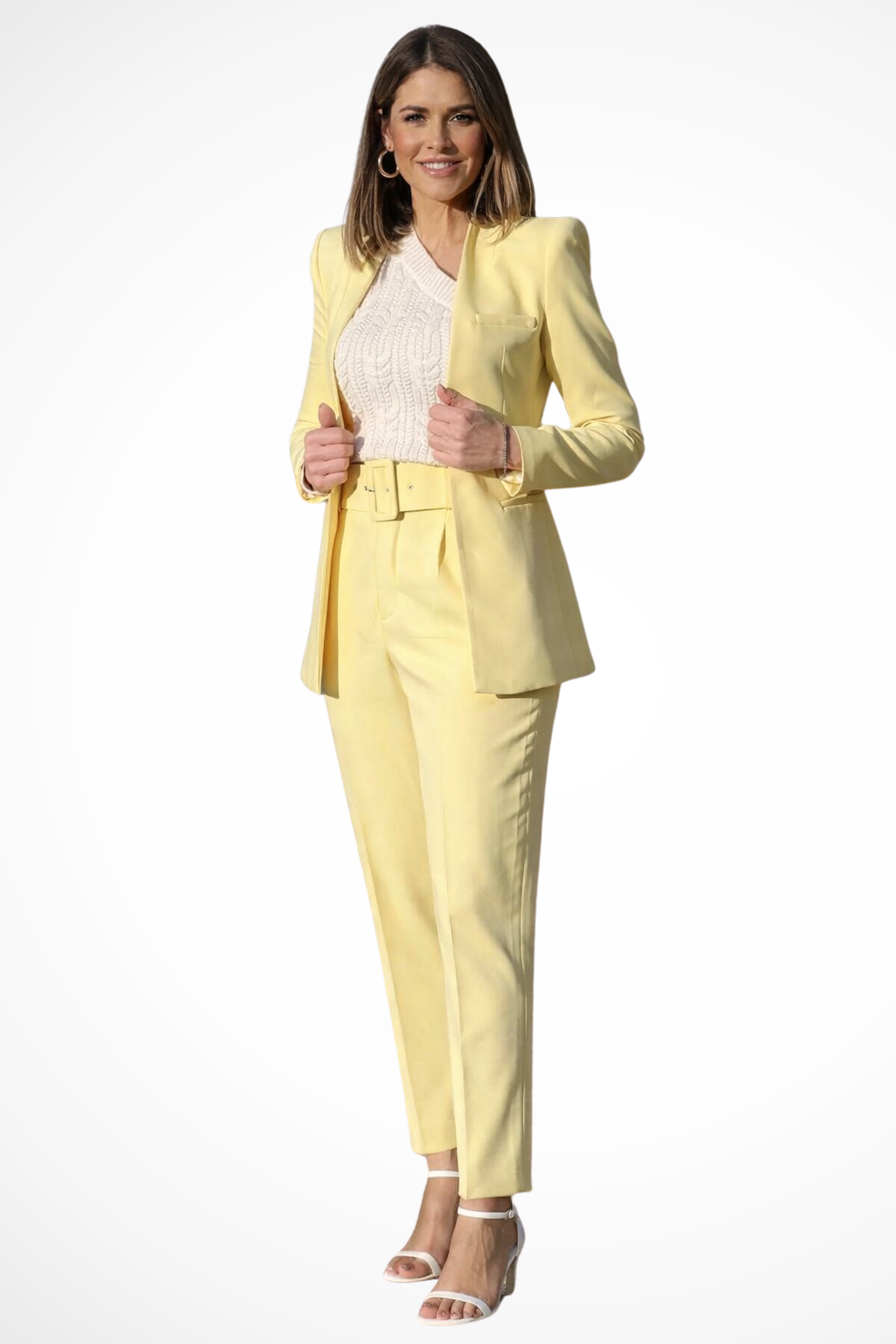 Josephine | Women's Suit – Tailored Blazer and High-Waisted Trousers Set 9