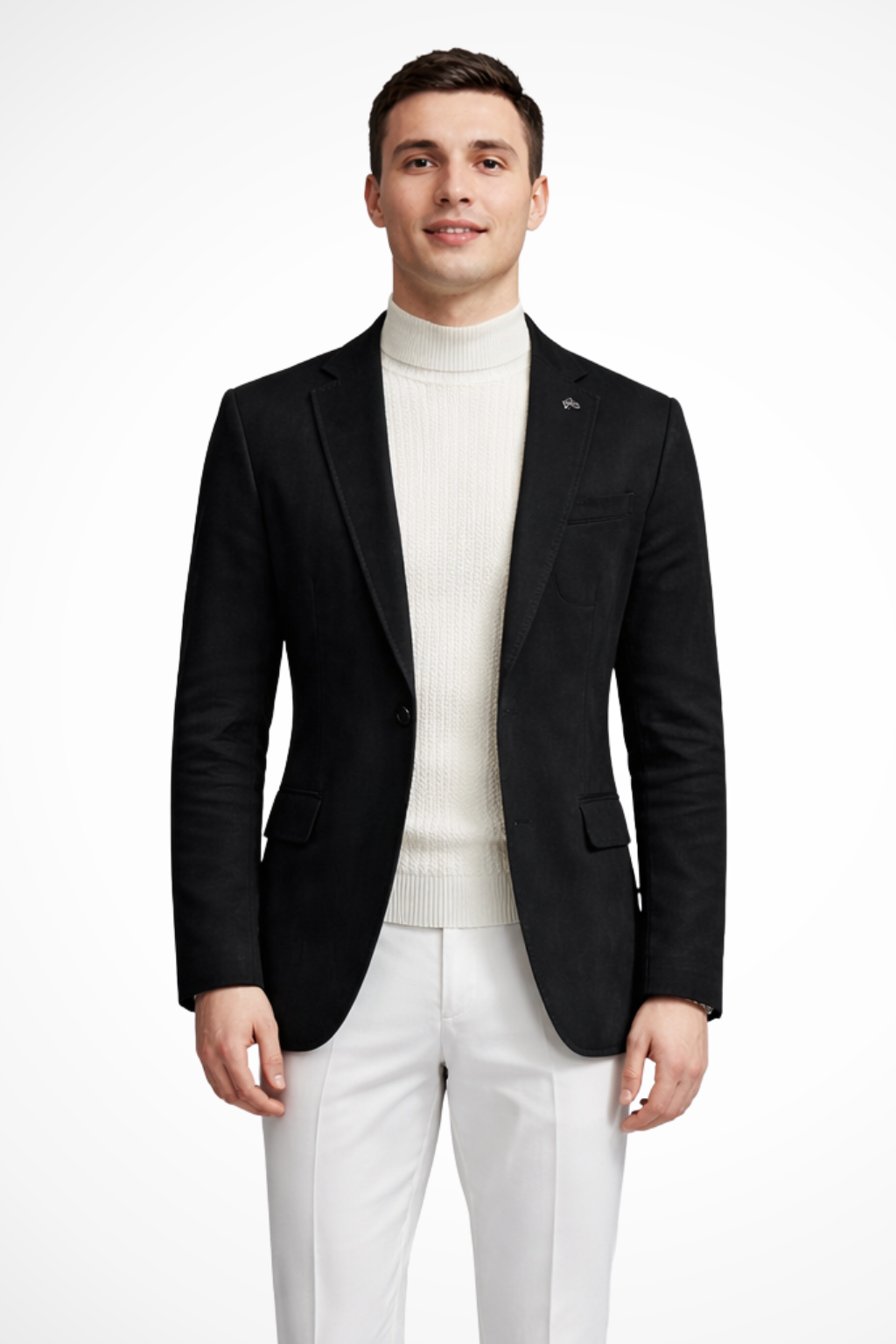 Julian | Men's Blazer Jacket – Textured Mustard Yellow, Slim Fit 3