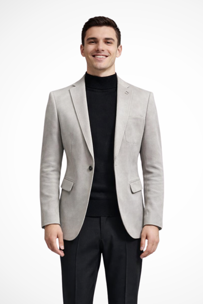 Julian | Men's Blazer Jacket – Textured Mustard Yellow, Slim Fit 5